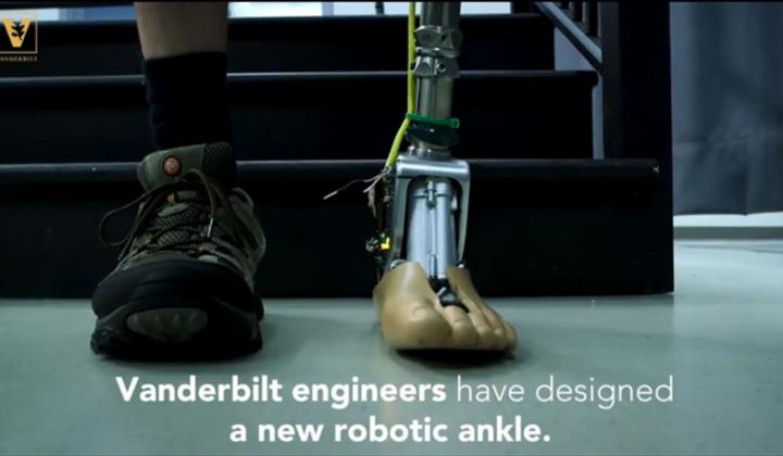 Venderbilt engineers have designed a new robotic akle